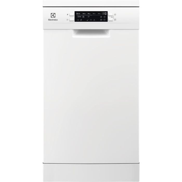 Посудомийна машина Electrolux, 10компл., Е, 45см, дисплей, інвертор, 3й кошик, білий