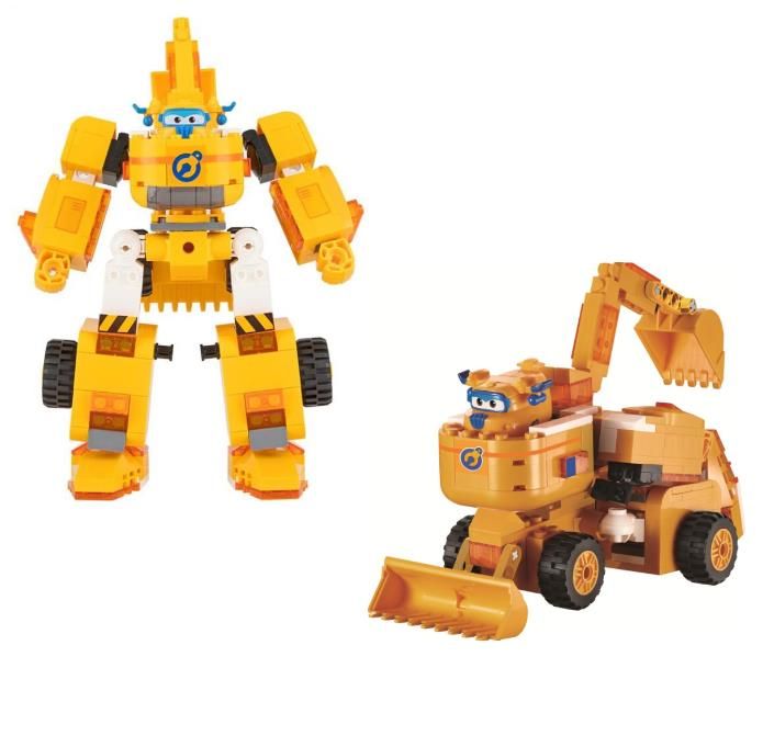 Конструктор трансформер Super Wings Small Blocks 2в1 Buildable Transforming Vehicle Донні (Donnie)