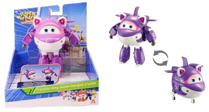 Ігрова фігурка-трансформер Super Wings Transforming-Supercharged Крістал (Crystal)