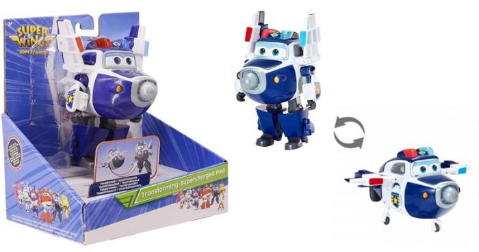 Ігрова фігурка-трансформер Super Wings Transforming-Supercharged Пол (Paul)