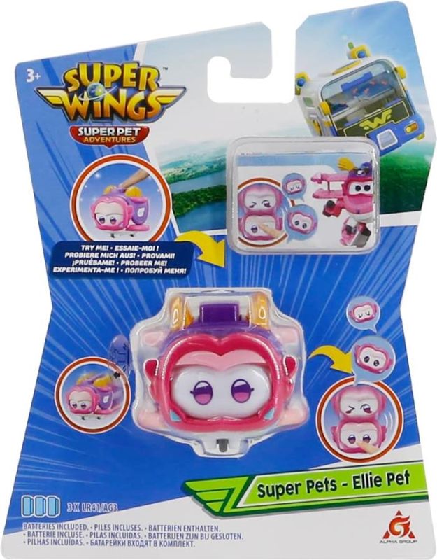 Ігрова фігурка Super Wings Super Pet Еллі улюбленець (Ellie pet), світло