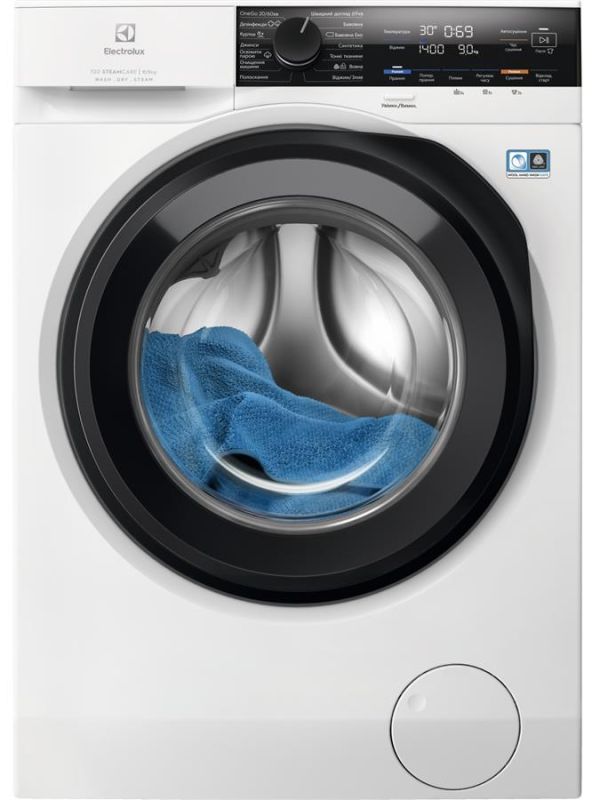 Прально-сушильна машина Electrolux фронтальна, 9(5)кг, 1400, D, 58см, дисплей, пара, інвертор, білий