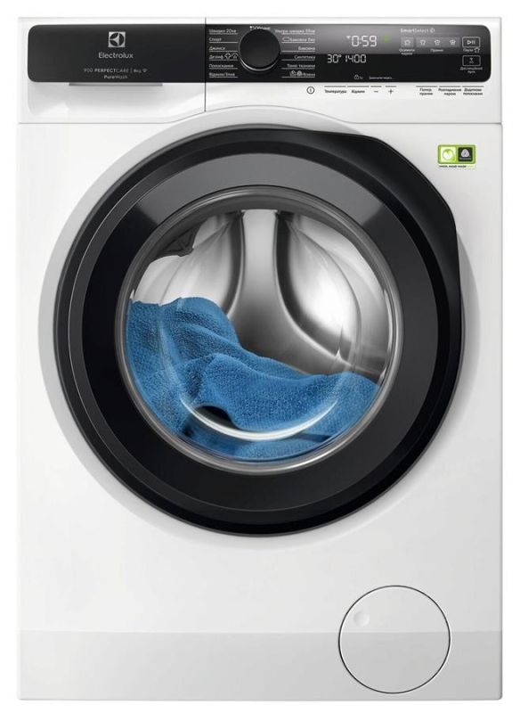 Пральна машина Electrolux фронтальна, 8кг, 1400, A, 60см, дисплей, пара, інвертор, білий