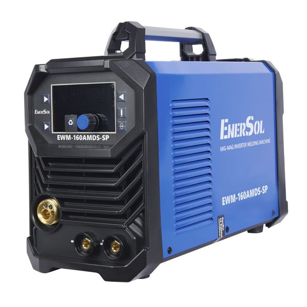 Зварювальний напівавтомат інверторний EnerSol EWM-160AMDS-SP (дріт до 1мм + електрод до 5мм) 20-160А 7.2кВт 160-260В 11.2кг
