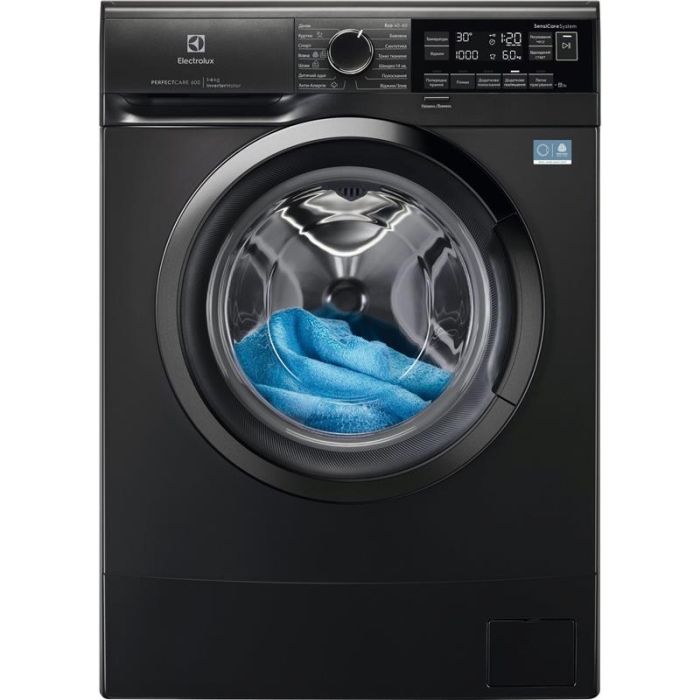 Пральна машина Electrolux фронтальна, 6кг, 1000, A, 41см, дисплей, інвертор, сріблястий темний