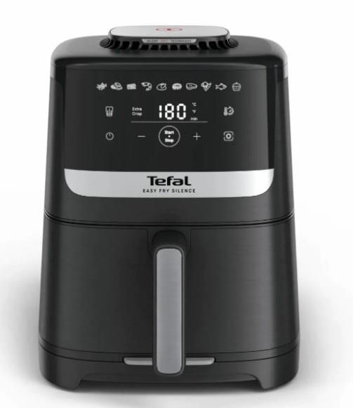 Мультипіч Tefal Easy Fry Silence, 1670Вт, чаша-5л, сенсорне керув., 10 програм, пластик, чорний
