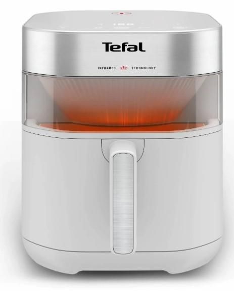 Мультипіч Tefal Easy Fry Infrared, 1850Вт, чаша-7л, сенсорне керув., 8 програм, з віконцем, пластик, світло-сірий