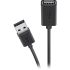 Кабель Belkin USB-A > USB-AF заряджання/синхронізації 3м, чорний