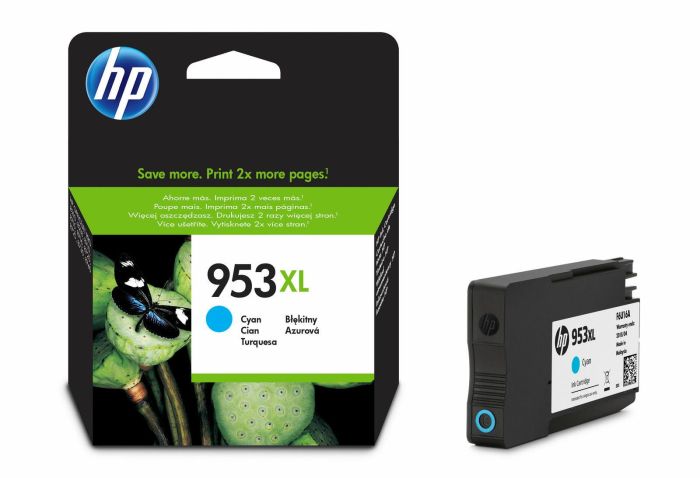 Картридж струменевий HP No.953XL Officejet Pro 7720/7730/7740/8210/8218/8710/8720/8725/8730 Cyan (1600 стор)