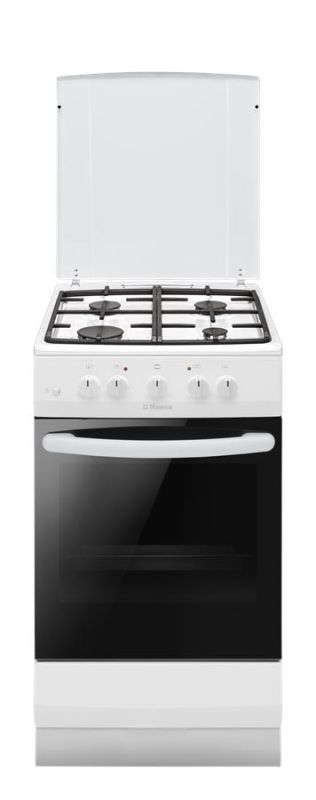 Плита Hansa газова, 56л, 50x60см, чавун, білий