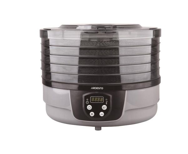 Сушарка для продуктів ARDESTO FDB-532TTC, 250Вт, піддонів -5x3см, діаметр-32см, макс-70°С, таймер, електр. управління, пластик , білий