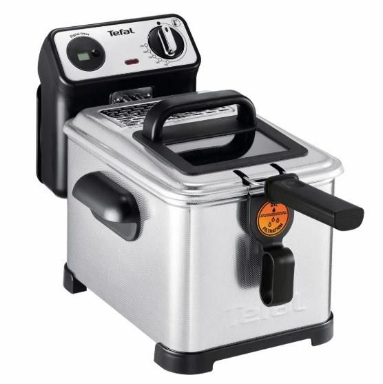 Фритюрниця Tefal Filtra Pro, 2400Вт, ємність-3л, механічне керув., від 150°C до 190°C нержавіюча сталь, чорний