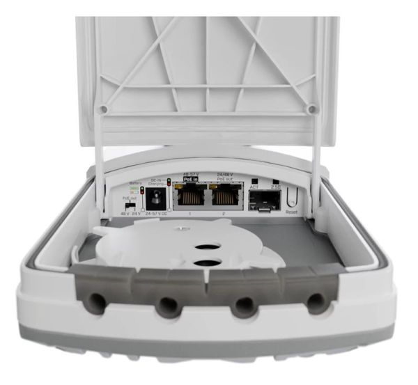 Медіаконвертер MikroTik FTC21-UPS 2xSFP 2.5G, 2xGE