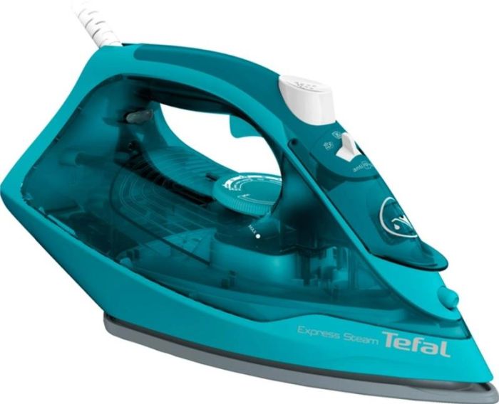 Праска Tefal Express Steam, 2500Вт, 270мл, паровий удар -200гр, постійна пара - 45гр, керам. підошва, бірюзовий