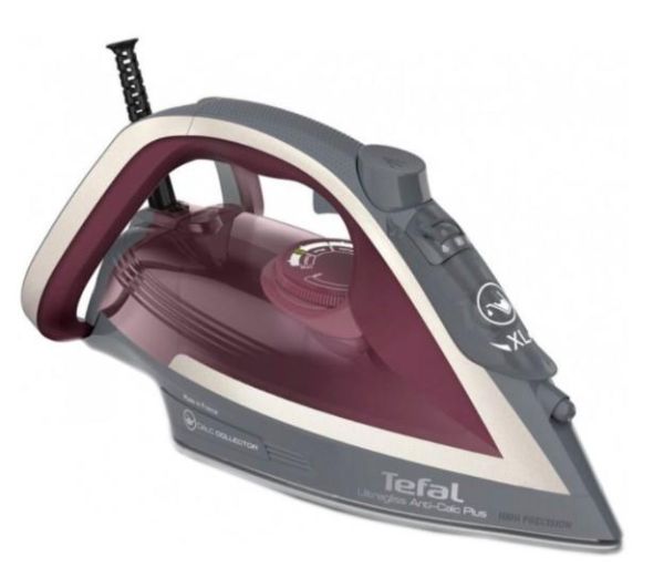 Праска Tefal Ultragliss Plus, 2800Вт, 270мл, паровий удар -260гр, постійна пара - 50гр, керам. підошва, бордово-сірий