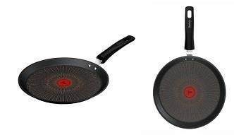 Сковорода для млинців Tefal Excellence Fusion, 25см, алюміній, бакеліт, чорний
