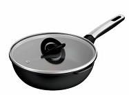 Мультисковорода Tefal Excellence Fusion, з кришкою, 24см, алюміній, скло, нержавіюча сталь, метал, чорний