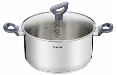 Каструля Tefal Daily Cook з кришкою, 24см, нержавіюча сталь, алюміній, бакеліт