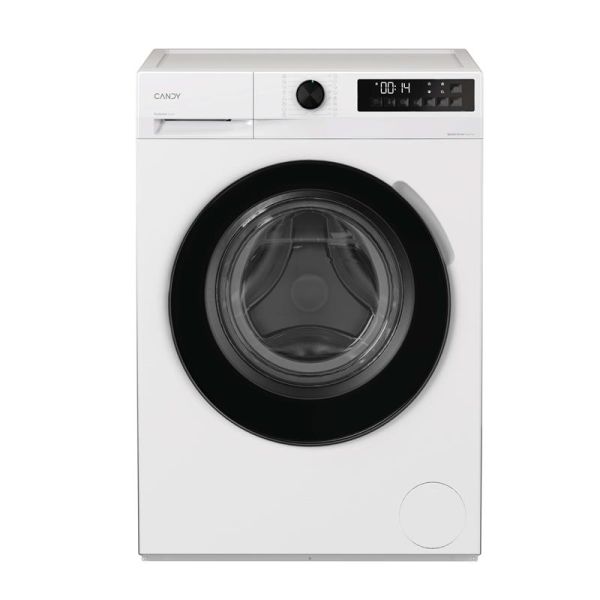 Пральна машина Candy ProWash 300 фронтальна, 7кг, 1200, A, 42.4см, дисплей, пара, інвертор, люк чорний, білий