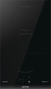 Варильна поверхня Gorenje індукційна, 30см, Доміно, PowerBoost, TouchControl, поєднання конфорок, чорний