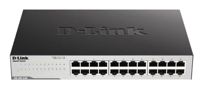 Комутатор D-Link GO-SW-24G 24xGE, Desktop, Некерований