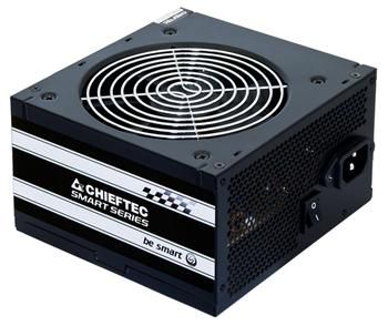 Блок живлення CHIEFTEC Smart  (500W), >85%, 120мм, 1xMB 24pin(20+4), 1xCPU 8pin(4+4), 2xMolex, 3xSATA, 1xPCIe 8pin(6+2)
