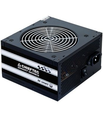 Блок живлення CHIEFTEC Smart  (600W), >85%, 120мм, 1xMB 24pin(20+4), 1xCPU 8pin(4+4), 2xMolex, 4xSATA, 2xPCIe 8pin(6+2)