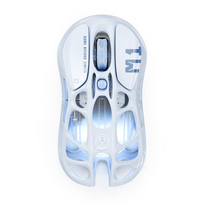 Миша GravaStar Mercury M1 Pro, magnesium alloy body, BT/WL/USB-A, RGB, Ice Blue