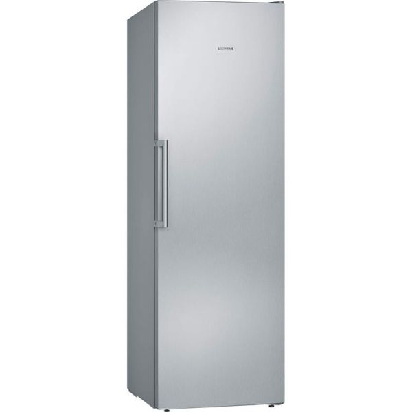 Морозильна камера Siemens, 186x60x65, 242л, 1дв., E, NF, нержавіюча сталь