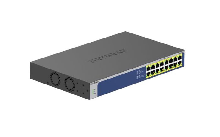 Комутатор NETGEAR GS516PP 16xGE PoE, 260Вт, некерований