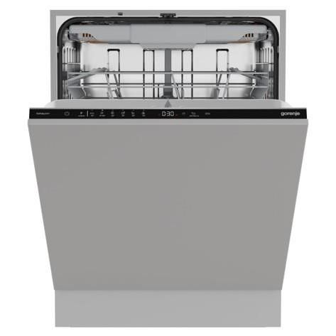 Посудомийна машина Gorenje вбудовувана, 16компл., E, 60см, AquaStop, автоматичне відчинення, сенсорн.упр, 3и кошики, білий