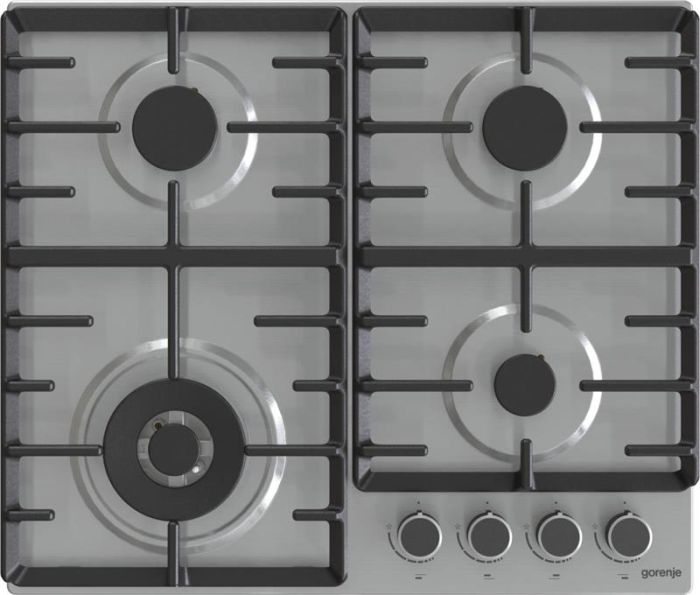 Варильна поверхня Gorenje газова, 60см, чавун, нерж