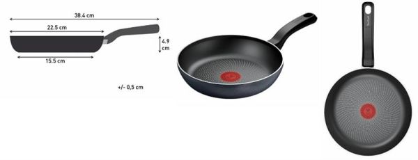 Сковорода Tefal So' Light, 22см, алюміній, бакеліт  чорний