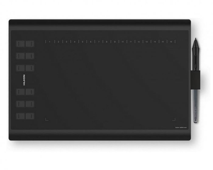 Графічний планшет Huion 10"x6.2" H1060P, MicroUSB, чорний