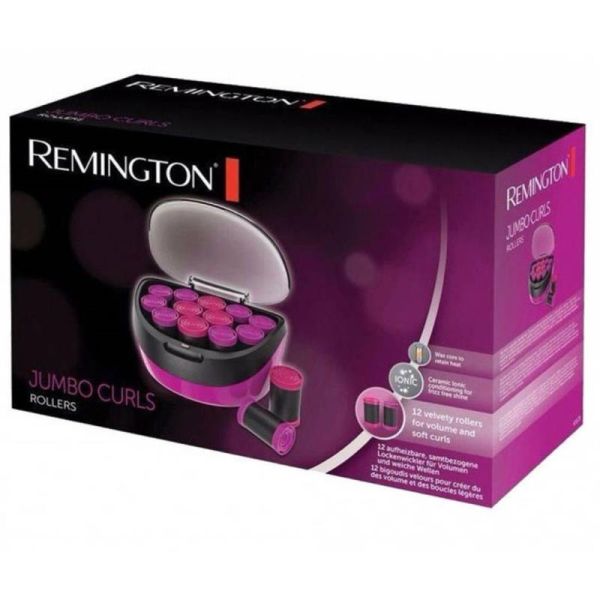 Термо бігуді Remington Jumbo Curls, 600Вт, D-36,41mm, 12шт, іонізація, кондиціонування, рожевий