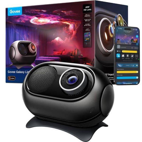 Зірковий проектор Govee H609D Galaxy Light Projector 2 Pro, RGB, WI-FI/Bluetooth, чорний