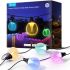 Набір світлодіодних ламп Govee H7025 Outdoor Clear Bulb String Lights, 15м, RGBIC/Warm White, WI-FI/Bluetooth, чорний