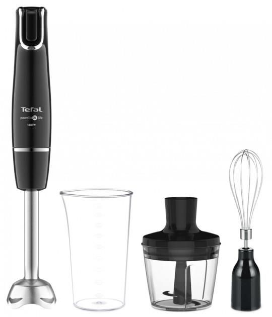 Блендер Tefal заглибний Infiny Force , 1000Вт, 3в1, чаша-800мл, чопер-500мл, турборежим, чорний