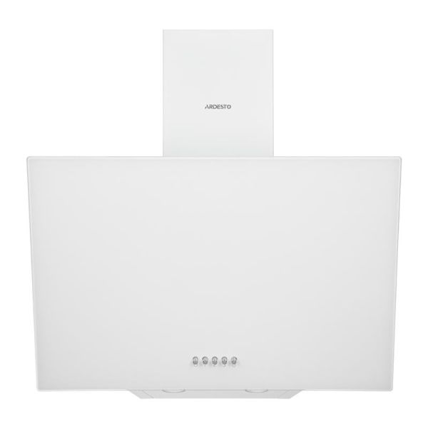 Витяжка ARDESTO похила HCH-F1300WG, 60см, 900м3ч,  скло, 2х1Вт LED, кнопкове, білий