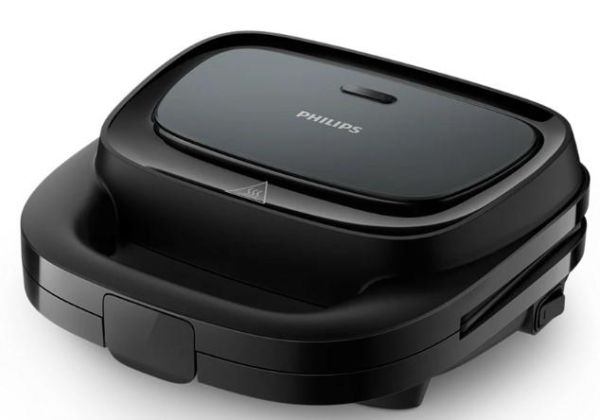 Вафельниця Philips Series 3000 750Вт, антипригарне покриття, корпус-пластик, чорний