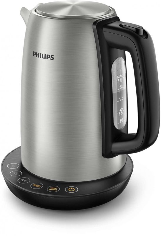 Електрочайник Philips Avance Collection 1.7л, 4 темп.реж, метал