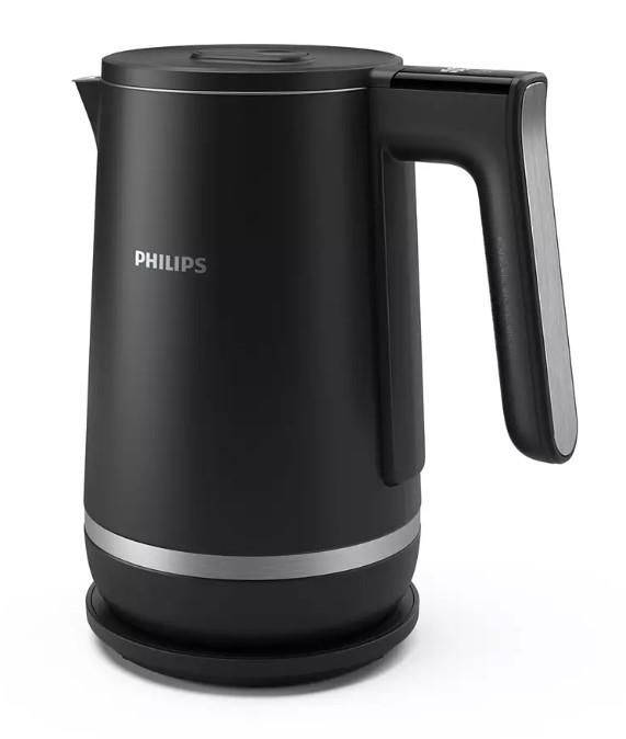 Електрочайник Philips Series 7000, Strix, з подвійними стінками, 6 темп.реж, чорний