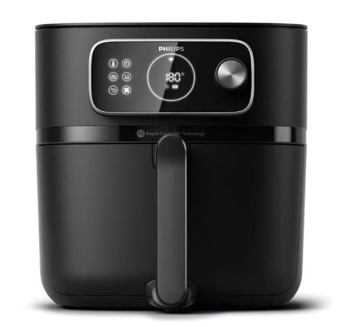 Мультипіч Philips Ovi Combi Connected, 2200Вт, чаша-8.3л, механічне керув., 22 авто. програм, пластик, чорний