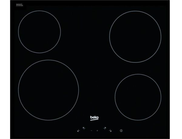 Варильна поверхня Beko електрична, 60см, чорний