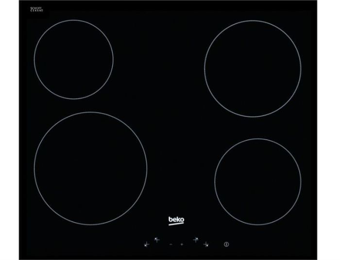 Варильна поверхня Beko електрична, 60см, чорний