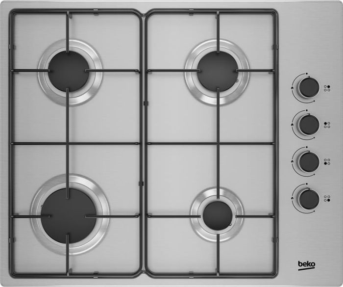 Варильна поверхня Beko газова, 60см, нерж