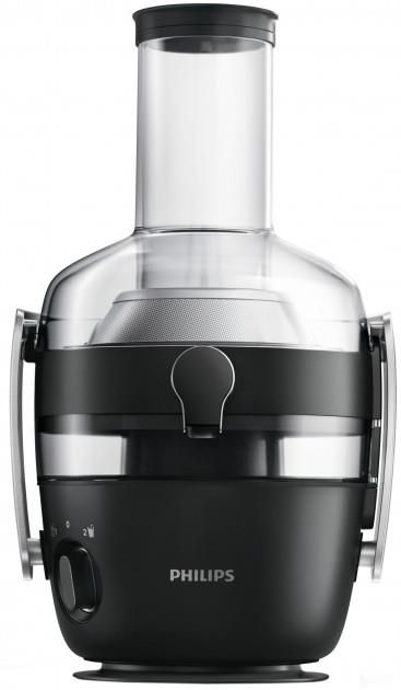 Соковитискач Philips Avance Collection відцентрований 1000Вт, чаша-1л, жмих-2.1л, жолоб на ціле яблуко, пластик, чорний