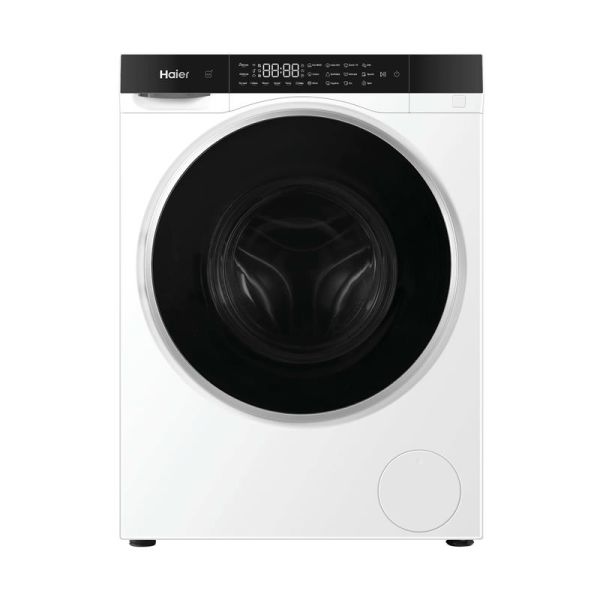 Прально-сушильна машина Haier фронтальна, 5(2.5)кг, 1200, A, 42.3см, дисплей, інвертор, люк чорний, Wi-Fi, висота 70см, білий