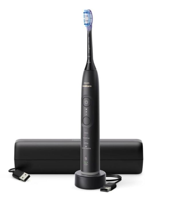 Щітка зубна електр. Philips, Sonicare 7100 Series, 62т. колив/хв, насадок-1, футляр, чорний