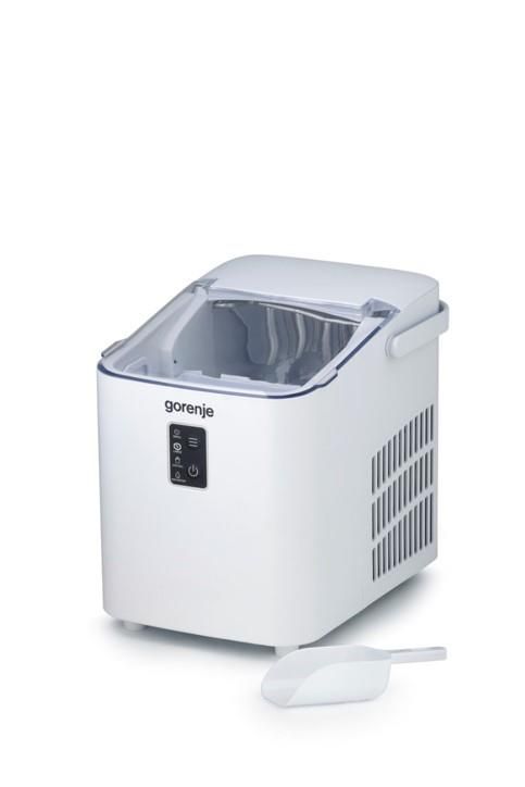 Льодогенератор побутовий Gorenje, 12кг/добу, 1 л, дисплей, білий